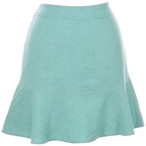 Gap Outlet Size 16 Robin's Egg Blue Wool Mini Skirt - Picture 1 of 5